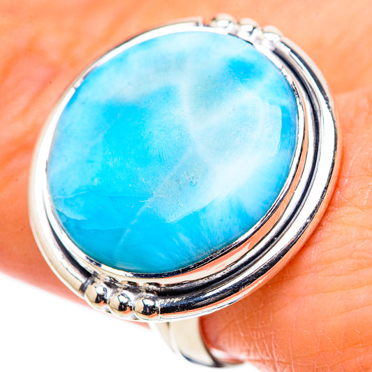 Larimar Rings handcrafted by Ana Silver Co - RING133333
