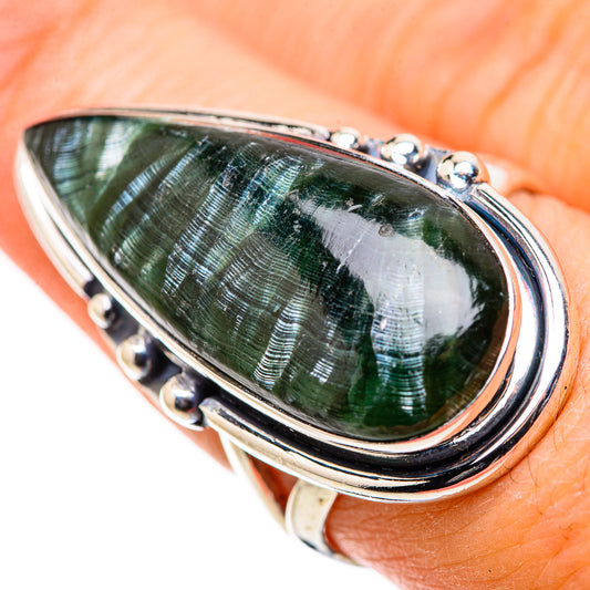 Seraphinite Rings handcrafted by Ana Silver Co - RING133338