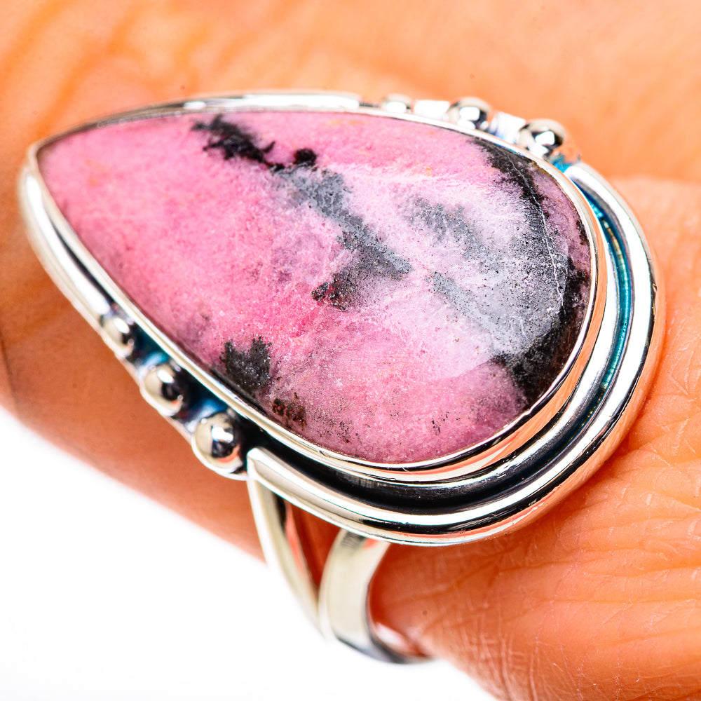 Rhodonite Rings handcrafted by Ana Silver Co - RING133340