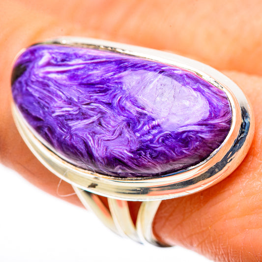 Charoite Rings handcrafted by Ana Silver Co - RING133341