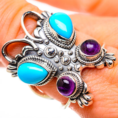 Sleeping Beauty Turquoise Rings handcrafted by Ana Silver Co - RING133346