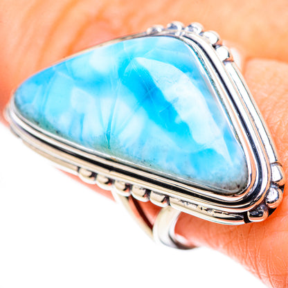 Larimar Rings handcrafted by Ana Silver Co - RING133349