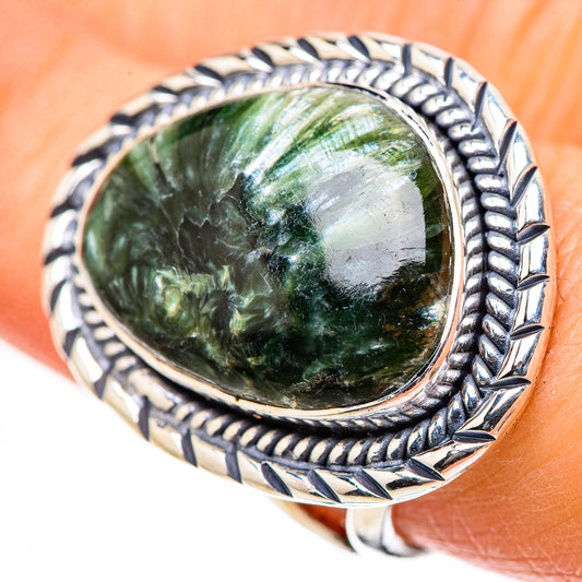 Seraphinite Rings handcrafted by Ana Silver Co - RING133352