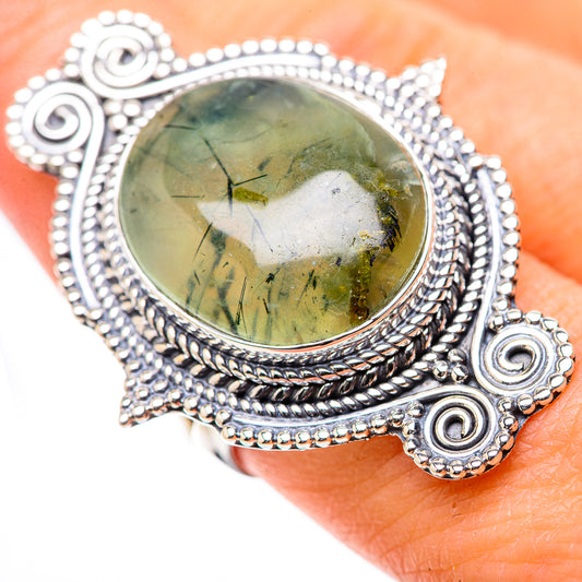 Prehnite Rings handcrafted by Ana Silver Co - RING133353
