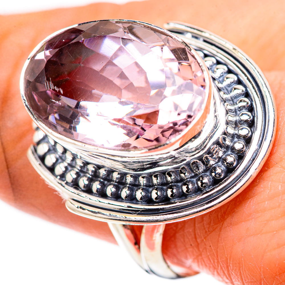 Pink Amethyst Rings handcrafted by Ana Silver Co - RING133356