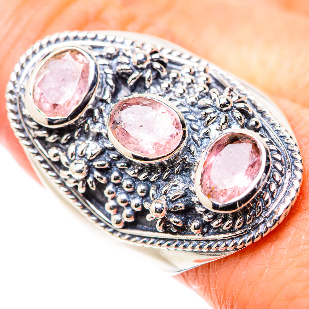 Rose Quartz Rings handcrafted by Ana Silver Co - RING133357