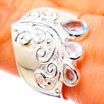 Blue Topaz Rings handcrafted by Ana Silver Co - RING133362