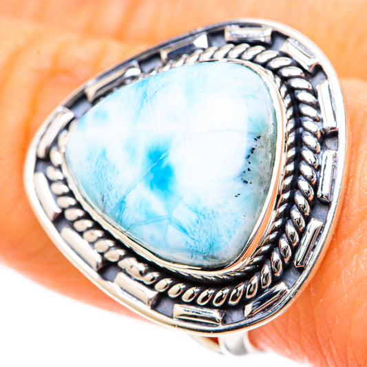 Larimar Rings handcrafted by Ana Silver Co - RING133365