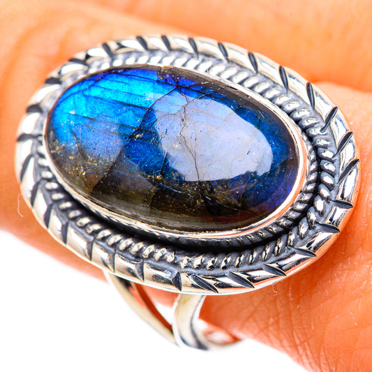 Labradorite Rings handcrafted by Ana Silver Co - RING133366