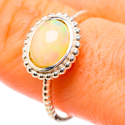 Ethiopian Opal Rings handcrafted by Ana Silver Co - RING133383