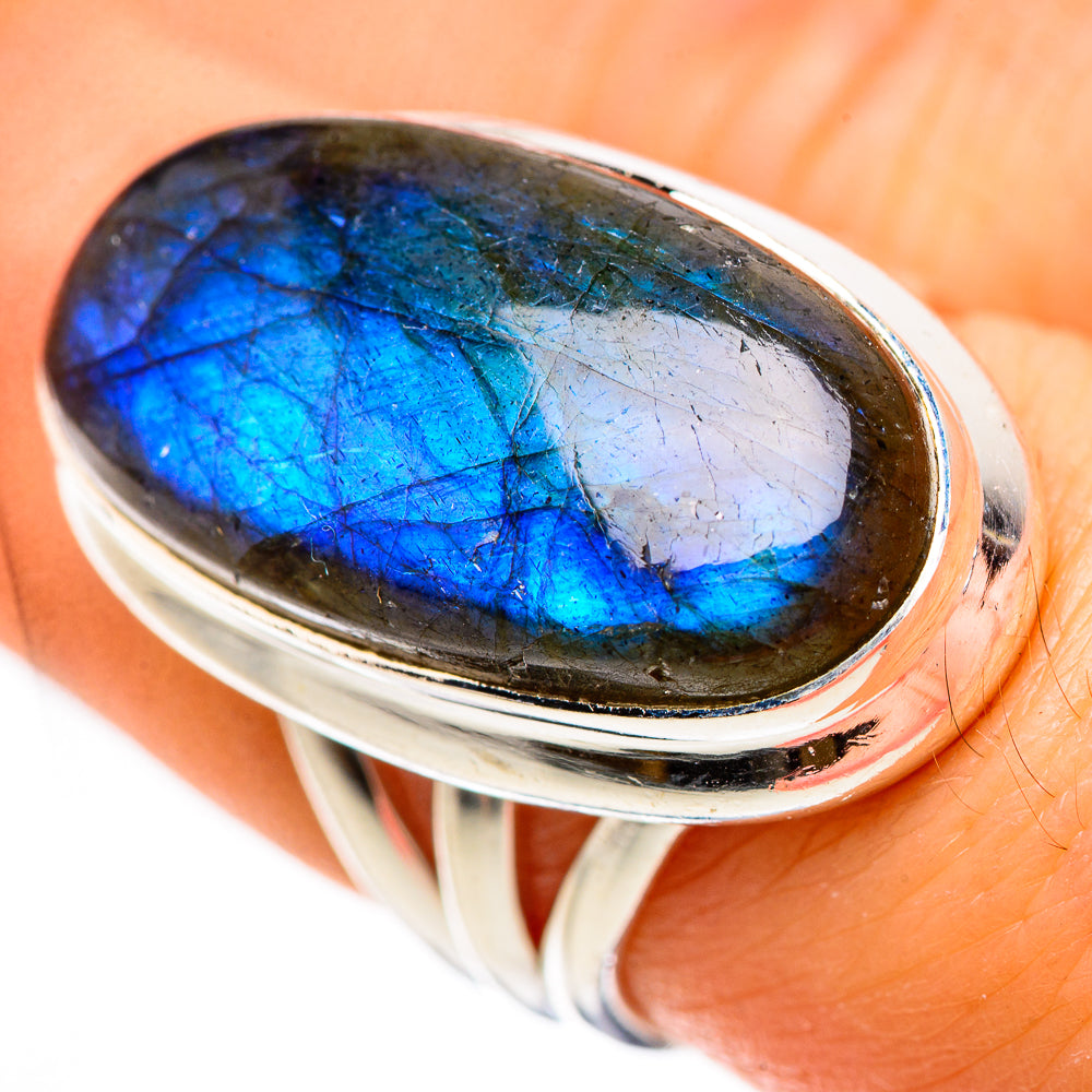 Labradorite Rings handcrafted by Ana Silver Co - RING133385