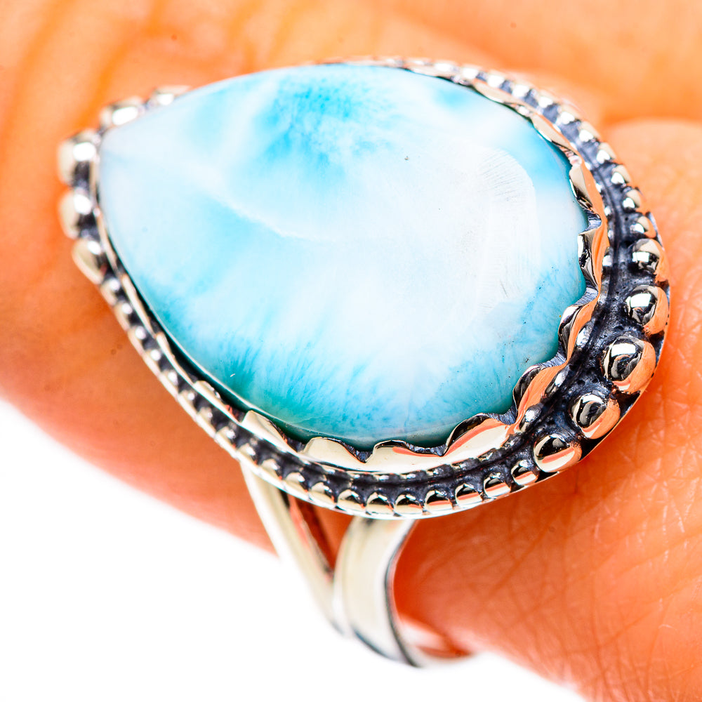 Larimar Rings handcrafted by Ana Silver Co - RING133388