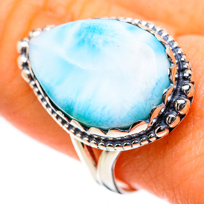 Larimar Rings handcrafted by Ana Silver Co - RING133388