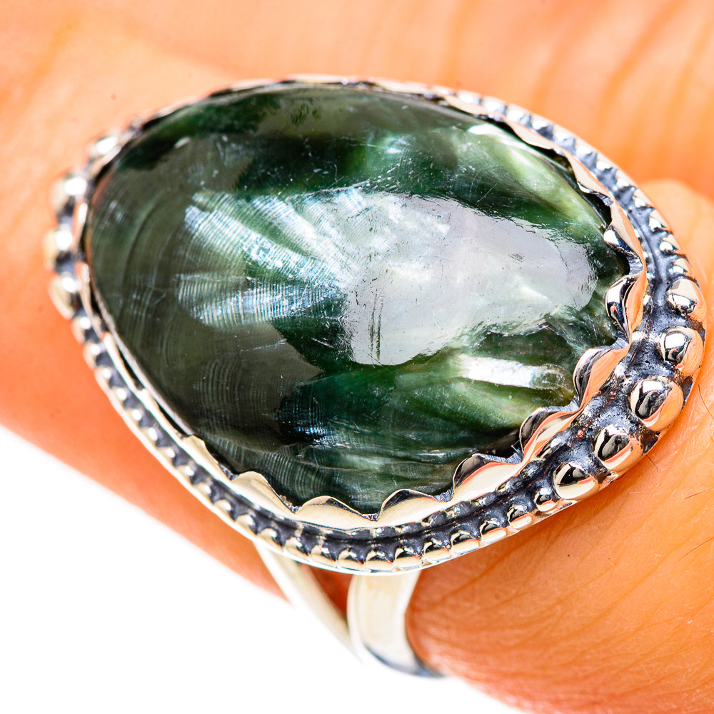 Seraphinite Rings handcrafted by Ana Silver Co - RING133390