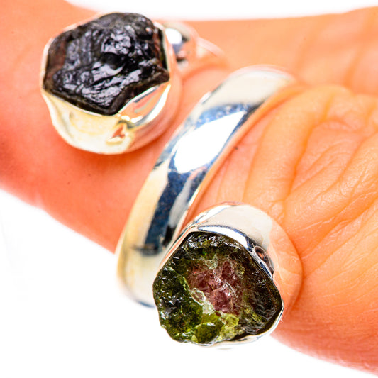 Watermelon Tourmaline Rings handcrafted by Ana Silver Co - RING133402