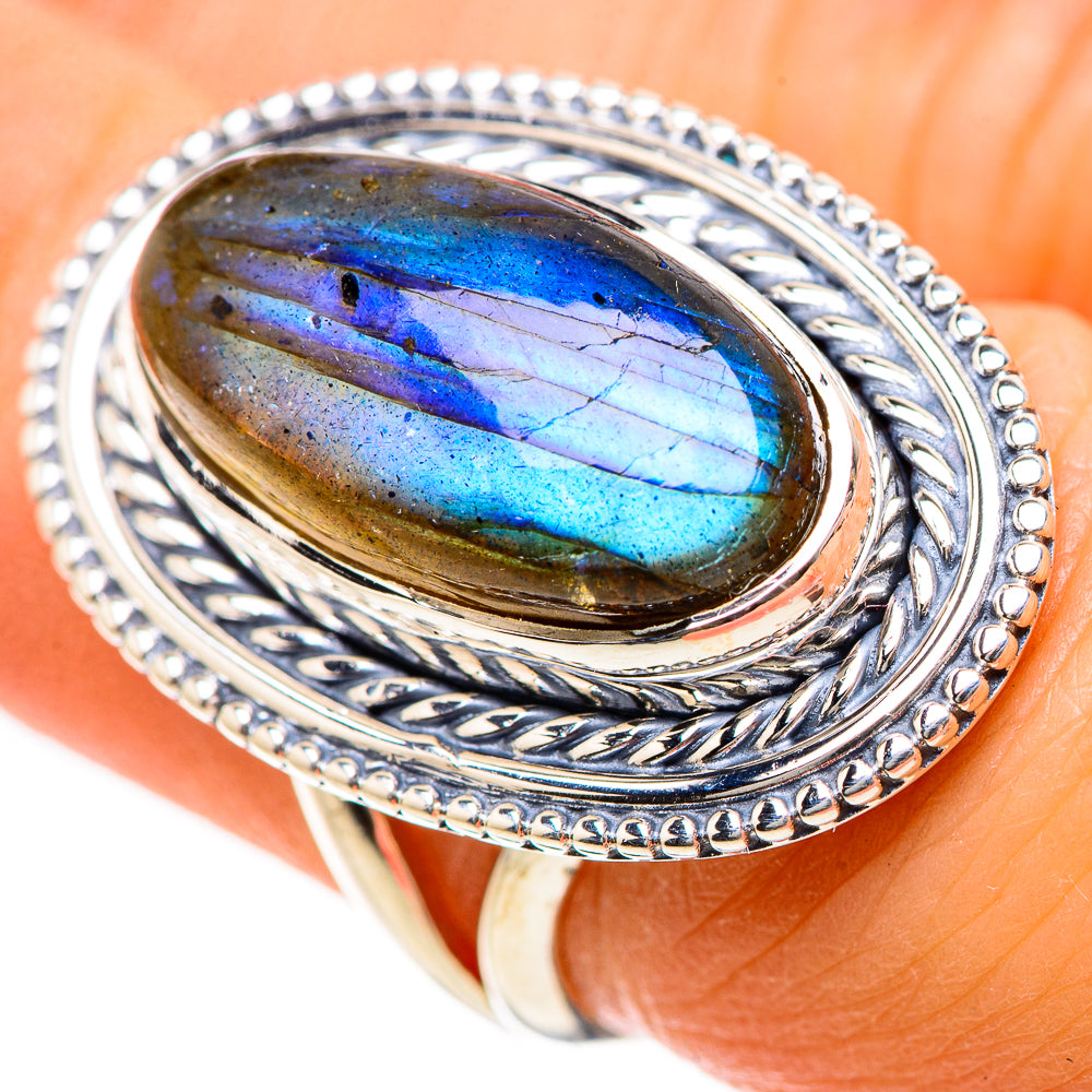 Labradorite Rings handcrafted by Ana Silver Co - RING133407