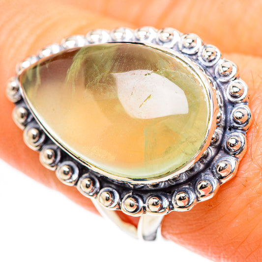 Prehnite Rings handcrafted by Ana Silver Co - RING133411