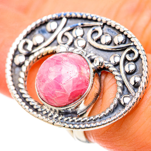 Rhodochrosite Rings handcrafted by Ana Silver Co - RING133413