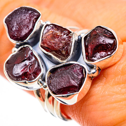 Garnet Rings handcrafted by Ana Silver Co - RING133415
