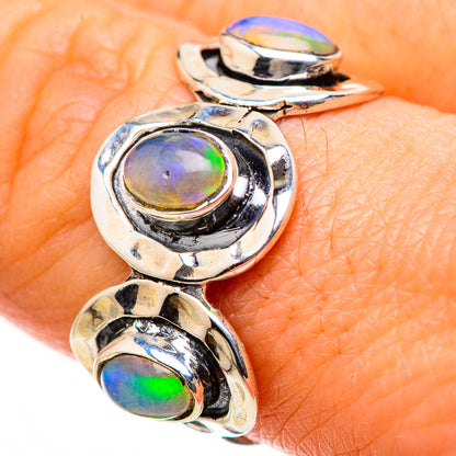 Ethiopian Opal Rings handcrafted by Ana Silver Co - RING133425