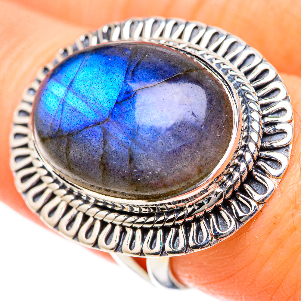 Labradorite Rings handcrafted by Ana Silver Co - RING133429