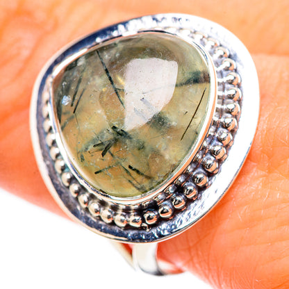 Prehnite Rings handcrafted by Ana Silver Co - RING133433