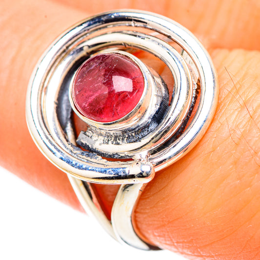 Pink Tourmaline Rings handcrafted by Ana Silver Co - RING133436