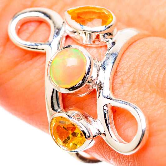 Ethiopian Opal Rings handcrafted by Ana Silver Co - RING133444