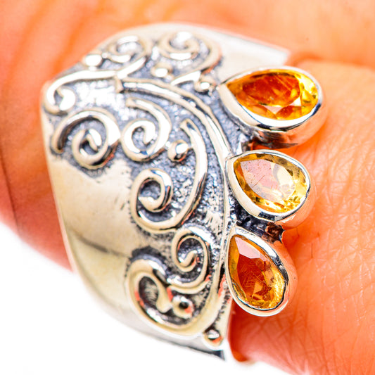 Citrine Rings handcrafted by Ana Silver Co - RING133453