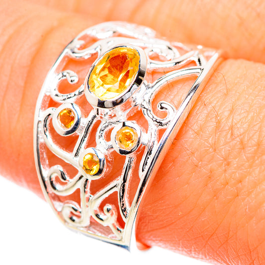 Citrine Rings handcrafted by Ana Silver Co - RING133454