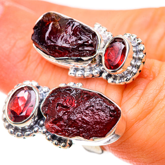 Garnet Rings handcrafted by Ana Silver Co - RING133457