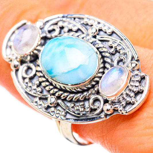 Larimar Rings handcrafted by Ana Silver Co - RING133468