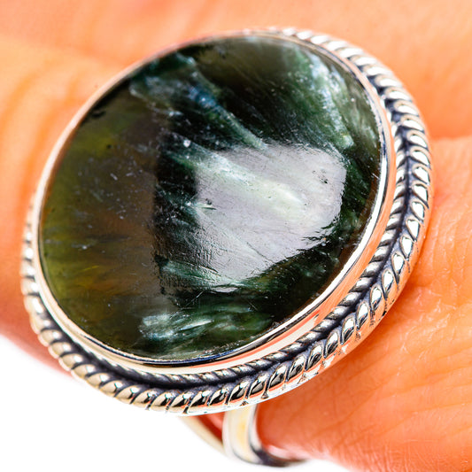 Seraphinite Rings handcrafted by Ana Silver Co - RING133475