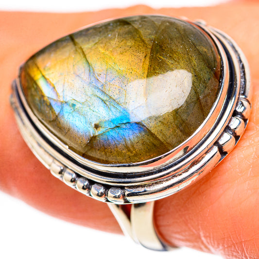 Labradorite Rings handcrafted by Ana Silver Co - RING133481