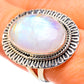 Rainbow Moonstone Rings handcrafted by Ana Silver Co - RING133487