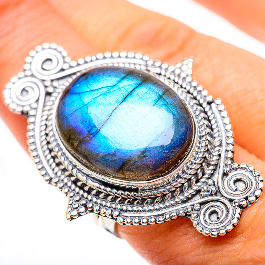 Labradorite Rings handcrafted by Ana Silver Co - RING133491