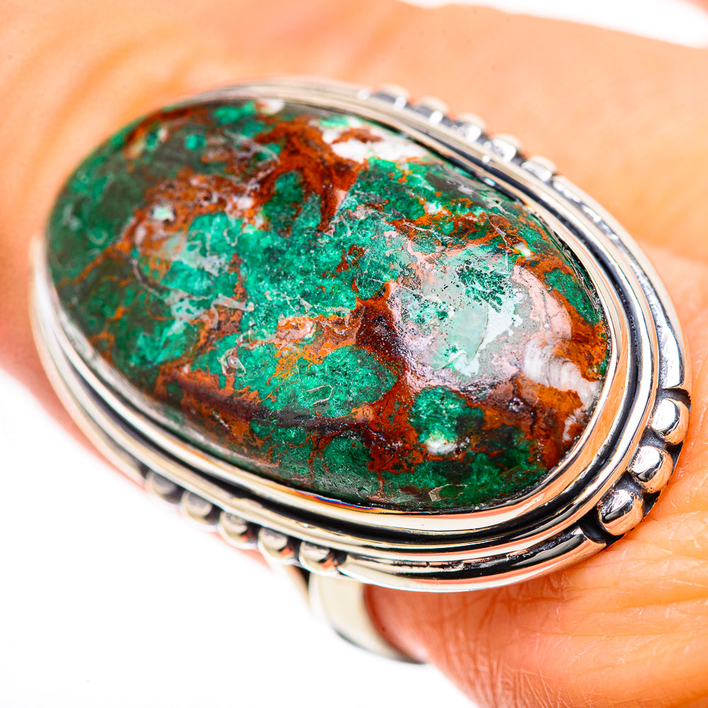 Malachite Rings handcrafted by Ana Silver Co - RING133502