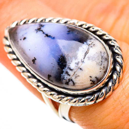 Dendritic Opal Rings handcrafted by Ana Silver Co - RING133507