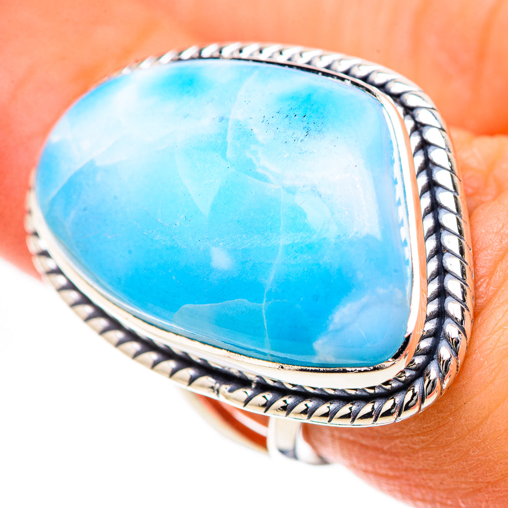 Larimar Rings handcrafted by Ana Silver Co - RING133512