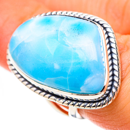 Larimar Rings handcrafted by Ana Silver Co - RING133512