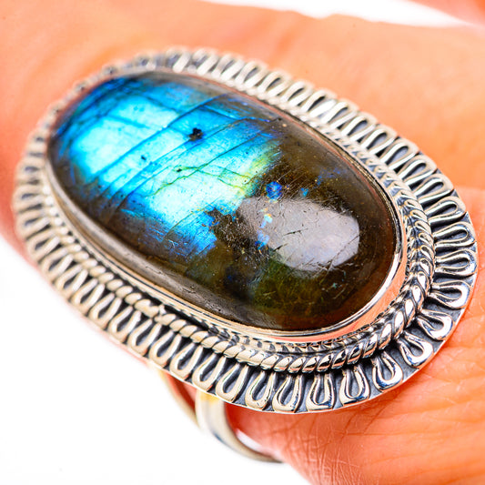 Labradorite Rings handcrafted by Ana Silver Co - RING133515