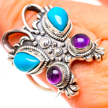 Sleeping Beauty Turquoise Rings handcrafted by Ana Silver Co - RING133525