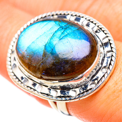 Labradorite Rings handcrafted by Ana Silver Co - RING133527