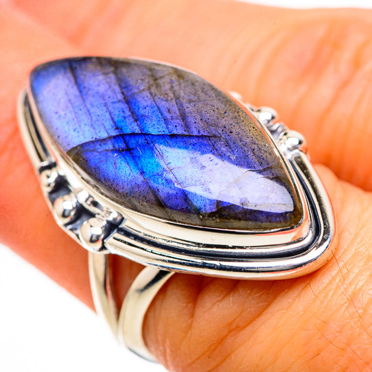 Labradorite Rings handcrafted by Ana Silver Co - RING133530