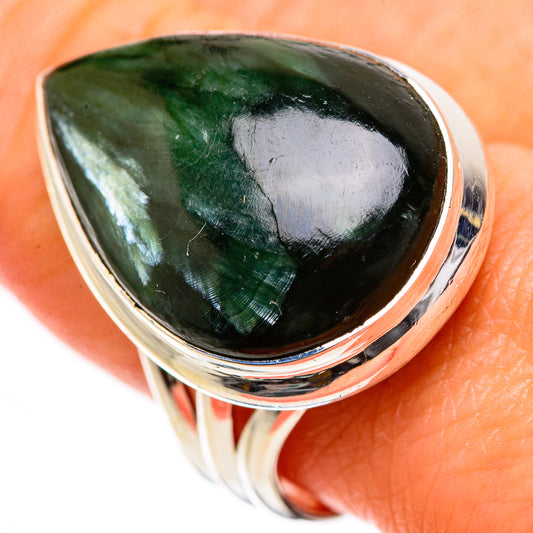 Seraphinite Rings handcrafted by Ana Silver Co - RING133533