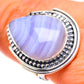 Blue Lace Agate Rings handcrafted by Ana Silver Co - RING133538