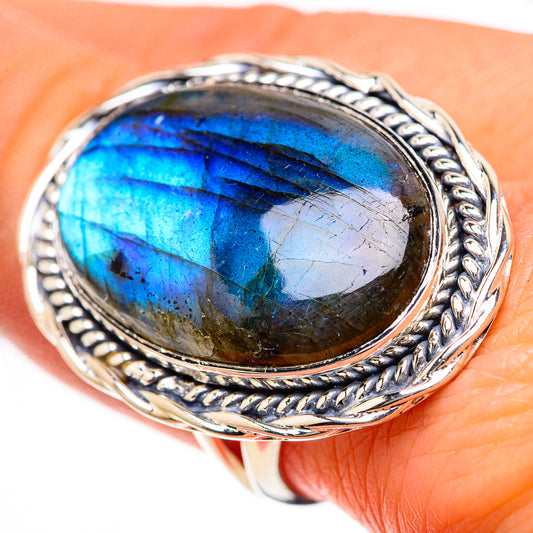 Labradorite Rings handcrafted by Ana Silver Co - RING133542
