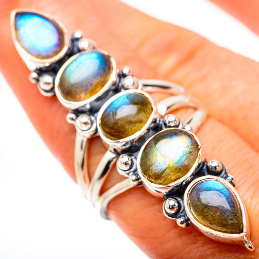 Labradorite Rings handcrafted by Ana Silver Co - RING133544