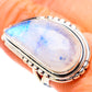 Rainbow Moonstone Rings handcrafted by Ana Silver Co - RING133553