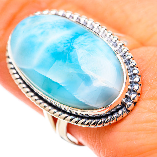 Larimar Rings handcrafted by Ana Silver Co - RING133558